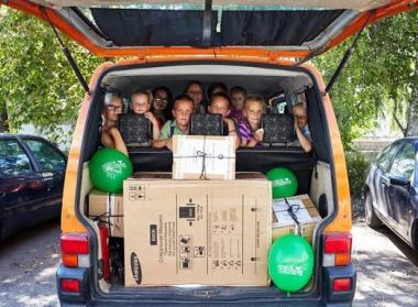 Специально для семьи Конопельченко Фонд приобрел стиральную машину.